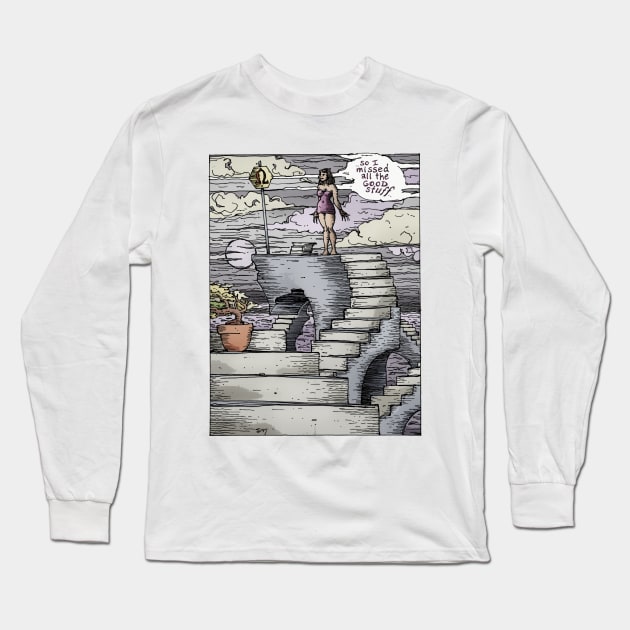 Night Lands Long Sleeve T-Shirt by Froobius